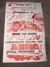 Spedeworth Scotland Stock Car Racing Cowdenbeath Programme 24th March 1974