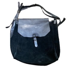 Vanessa Bruno Tote Bag Sequin Suede Black 