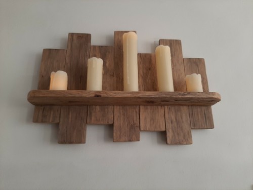 Reclaimed pallet wood shelf - pallet,