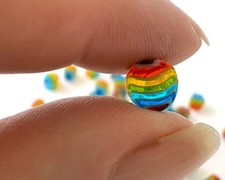 Rainbow stripe murrini for