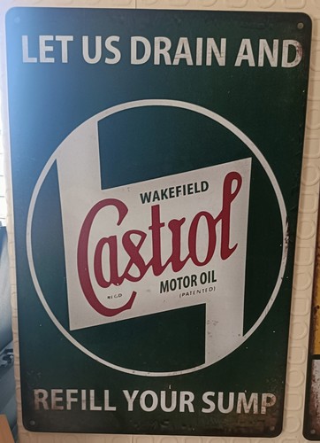 Castrol motor oil distressed - castrol,