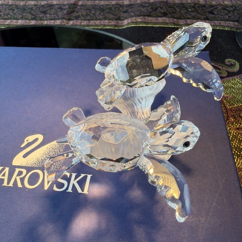 Swarovski crystal sea turtles - crystal,