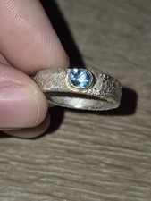 Hanl, Susanna – Silver and Gold Blue Tourmaline Ring