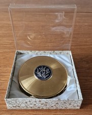 Vintage Boots Gold Colour Powder Compact Unused & Original Packaging 1960's