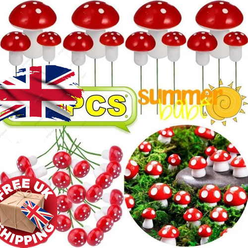 10pcs mini artificial mushroom - mini,