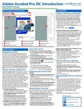 Adobe Acrobat Pro DC Introduction Quick Reference Training Tutorial Guide (C...