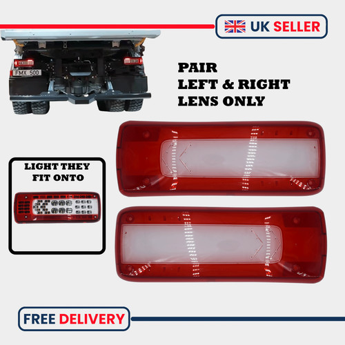 Tail light lens - light, for