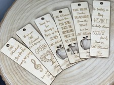 Personalised wooden bookmark - personalised,