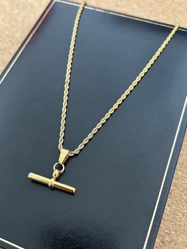 18ct gold classic bar - gold, t-bar
