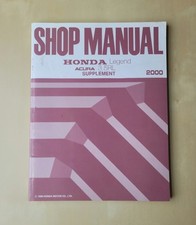 Honda Shop Manual Honda Legend Acura 3.5RL 2000 Supplement