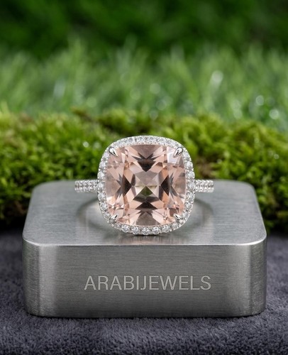 Morganite ring 925 sterling - morganite,