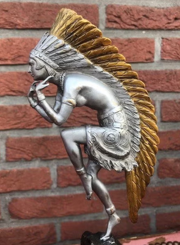 Bronze woman figurine indian - bronze,