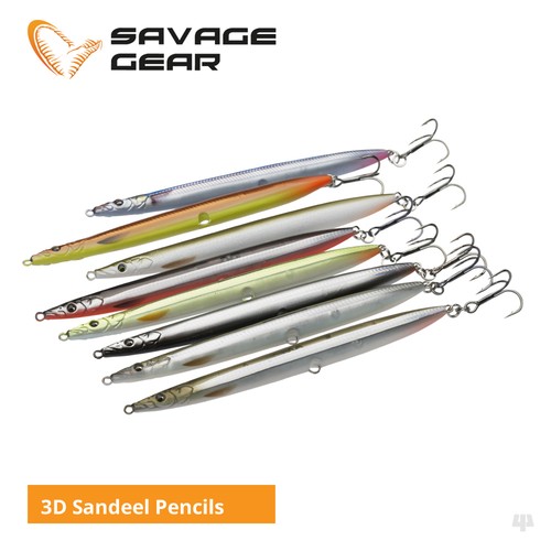 Savage gear sandeel pencil - savage, 3d