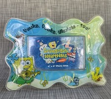 Vintage Spongebob SquarePants 4x6 Photo Picture Frame Water Moving Ukelele Rare