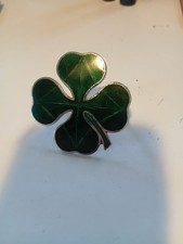 Alfa Romeo 1960s Original Metal 4 Leaf Clover Badge.