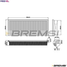 AIR FILTER FA2192 FOR VW