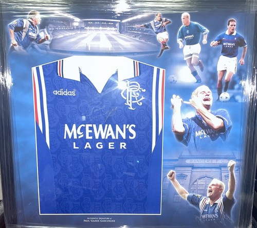 Signed paul gascoigne retro - signed,