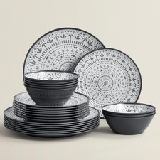 24PCS Melamine Dinnerware Sets