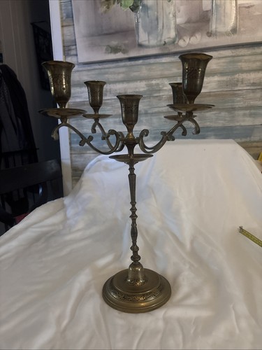 Vintage solid brass arm - brass,