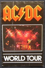 AC/DC World Tour Tour Programme UK 1980 Back In Black Hells Bell