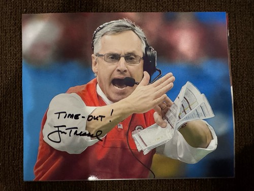 Jim tressel signed 8x10 - signed, photo
