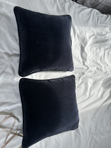 Dunelm navy velour square - dunelm,