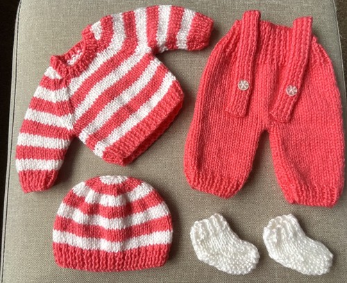 Hand knitted dolls - knitted, clothes