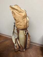 Antique all leather golf bag