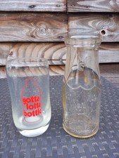 Vintage United Dairies Milk Bottles