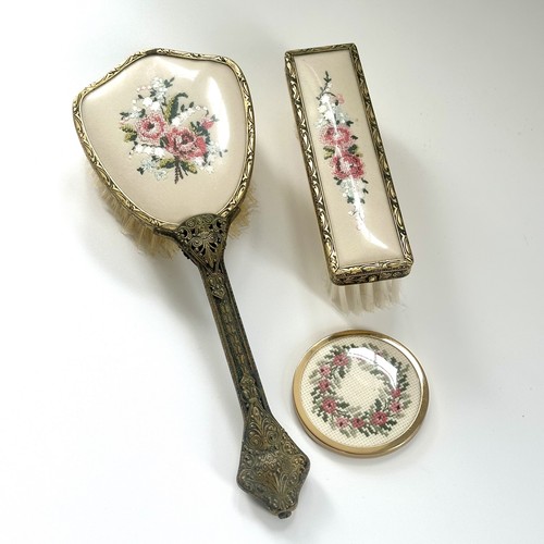 Antique petit point vanity - vanity, set