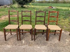 Ladder Back Dining Chairs x 4