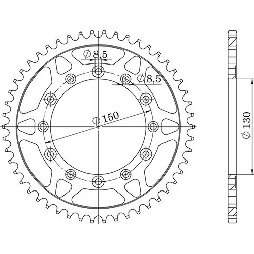 Steel crown p520 z44 - steel,