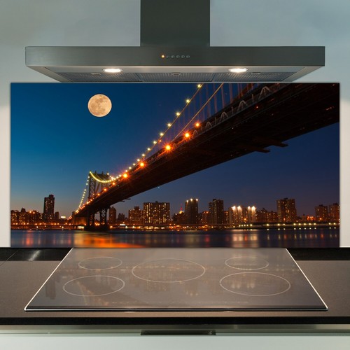 Glass kitchen splashback tile - kitchen,