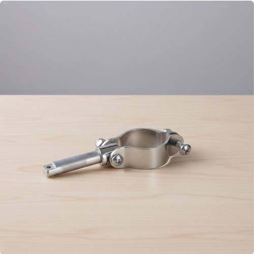 Folding steel boat paddle - steel,