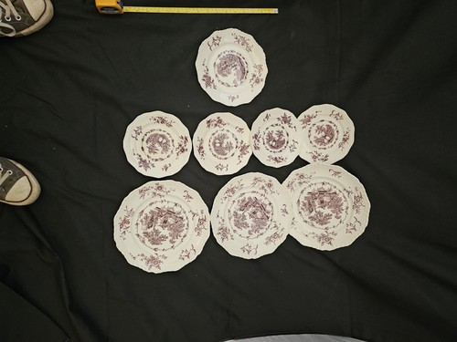 Masons red white dinner 4 - white, 3