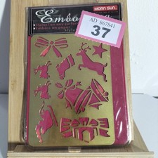 Brass embossing stencil -