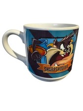 Vintage 90’s Tasmanian Devil ‘Sharpshooter’ Looney Tunes Space Jam Large Mug