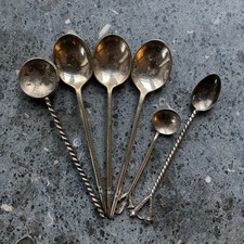 6 x Antique Solid Silver &