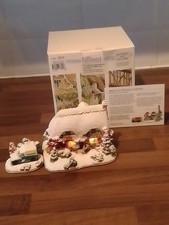 Lilliput Lane...Bring Out The Figgy Pudding...illuminated.....with box and deeds