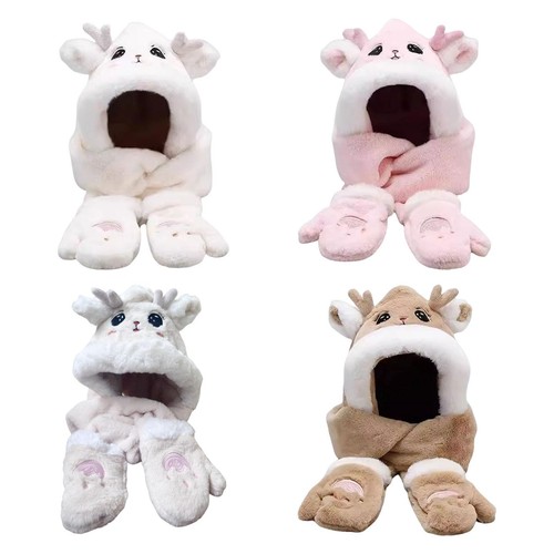 Women hooded scarf - scarf, cute