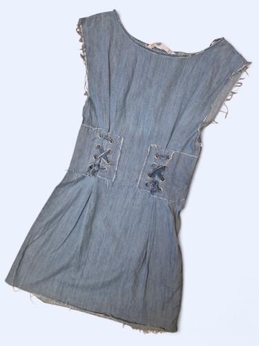 Zara denim mini dress blue - zara,