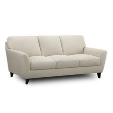 Nest Astrid Vista Linen Fabric & Espresso 3 Seater Sofa RRP £1499