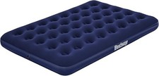 Double Size Inflatable Air Bed, Quick Inflation, Flocked For Outdoor & Indoor