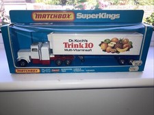 MATCHBOX SUPERKINGS K-31 PETERBILT REFRIDGERATION TRUCK VERY RARE 'TRINK 10' MIB
