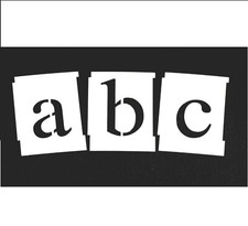 Alphabet Letter Stencils Set a