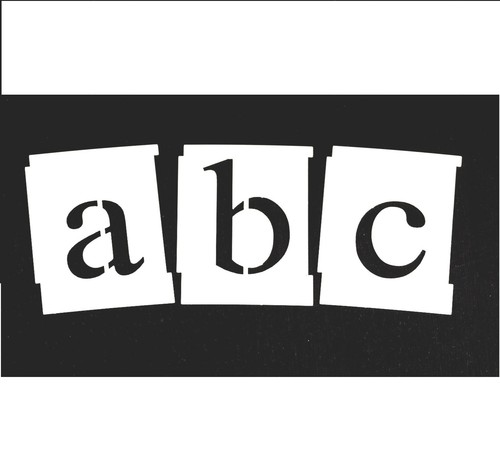 Alphabet letter stencils set - alphabet,