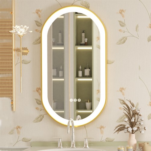 Oval led bathroom mirror - led,