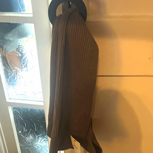 Taupe solid knit scarve - m&s,