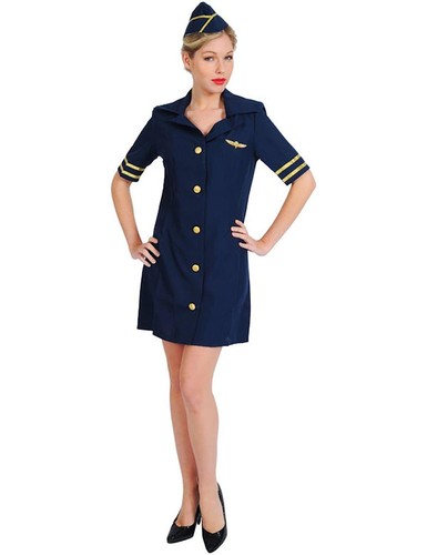 Sexy blue air - hostess, adult