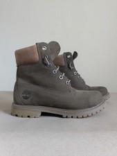 Timberland 6-Inch Premium Boot Waterproof Nubuck in Olive Primaloft Women's UK 4